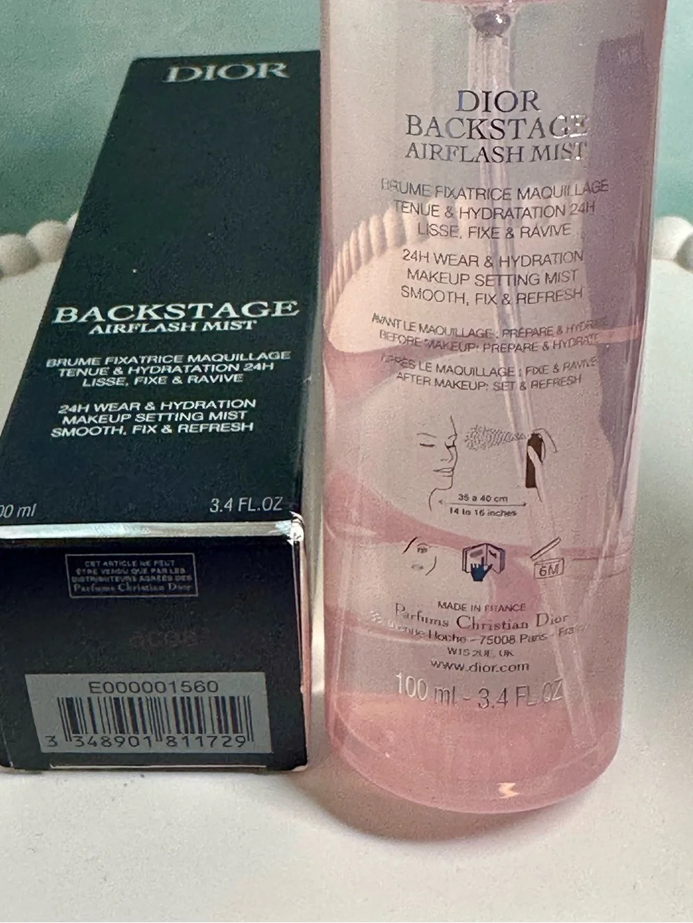 Dior Backstage Airflash Mist Makeup Setting Spray ~ 100mL / 3.4 Fl Oz